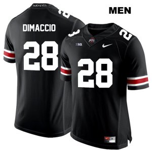 Men's NCAA Ohio State Buckeyes Dominic DiMaccio #28 College Stitched Authentic Nike White Number Black Football Jersey MA20T44RR